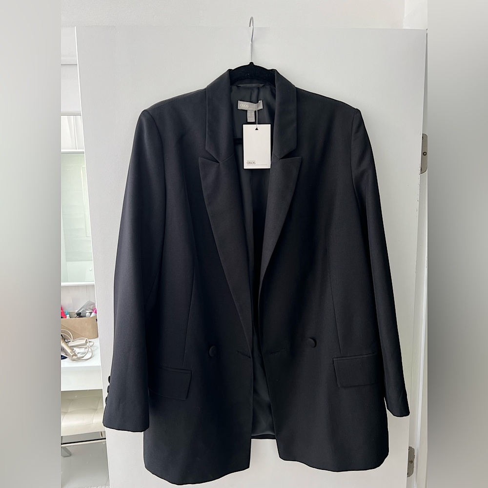 NWT ASOS Oversized Black Blazer - US 6